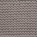 REDEARTH Cube Hand Knitted Pouf - Foot Stool Ottoman - Cord Boho Pouffe - Poof Accent Stuffed Table or Footrest for Living Room - Nursery - Bedroom - Patio - 100% Cotton (16" x 16" x 16") - Taupe by CozyNest Decor