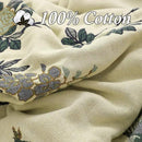Snycler Boho Throw Blanket for Bed - 100% Cotton Ultra Soft Rustic Quilt Green Hummingbird Printed Farmhouse Decor Bed Blankets,60"×80" All Season Rustic Throw for Sofa Couch Chair by CozyNest Decor