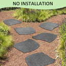 3 Pack Rubber Stepping Stones Outdoor Garden Rubber Pavers Pathway Walkway Paving Stones by CozyNest Decor