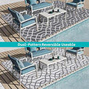HEBE Outdoor Rug Waterproof 6x9, Reversible Plastic Straw Rug RV Camping Rug, Indoor Outdoor Patio Mat Clearance, Outside Carpet for Porch,Deck,Camper,Balcony,Backyard,Picnic by GreenHaven Gardens