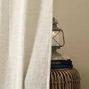 Joydeco Linen Curtains 96 Inch Length 2 Panel Sets,Light Filtering Curtains for Bedroom 52 Inch Wide Living Room Drapes with Back Tabs & Rod Pockets (W52 x L96 Inch, Beige) by CozyNest Decor