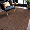 CAMILSON Easy Jute Rug 5x7, Indoor Outdoor Brown Color Fiber Area Rugs for Living Room Patio and Kitchen Rug, Solid Boho Woven Design, Easy-Cleaning, Washable Outside Carpet Alfombras (5 x 7) by CozyNest Decor
