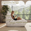 Bean Bag Chair, Oversized Bean Bag Chair for living Room, Fireside Chair for adults with Memory Foam Filled, Big Accent Sofa Lounge Floor Sofa for Gaming, Reading, Relax, No Assembly Required. (Beige) by CozyNest Decor
