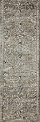 Loloi Layla Collection LAY-13 Antique/Moss 5'-0" x 7'-6" .13" Thick Area Rug, Soft, Durable, Vintage Inspired, Distressed, Low Pile, Non-Shedding, Easy Clean, Printed, Living Room Rug by CozyNest Decor