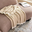 Joiedomi Throw Blanket for Couch Bed, Light Camel Knitted Blankets Gifts for Women Mom Girls, Cozy Cute Soft Throw Home Room Decor Aesthetic for Women Mothers Birthday Gifts 50x60 Inches by CozyNest Decor