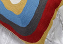 Kandinsky Modern Pillow Cover - Ruby Abstract Pillowcase Farmhouse Chair Contemporary Cushion Outdoor Pillowsham Mid Century Handmade Wool Size 18x18 by CozyNest Decor