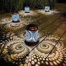 2 Pack Solar Lanterns Outdoor Hanging Lantern Metal Waterproof LED Lantern with Solar Powered Garden Patio Decorations Decor Lantern with Handle Christmas Gift Idea by GreenHaven Gardens