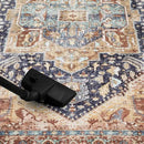 Keen Home Design 8x10 Rug - Machine Washable Area Rug with Non-Slip Backing, Ideal for Living Room, Dining Room, Bedroom - Vintage, Easy Clean, Durable, Low Pile Rug - (8' x 10') by CozyNest Decor