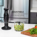 OVENTE Immersion Hand Blender, 300W Electric Handheld Portable Stick Mixer Set with 2 Mixing Speed, Stainless Steel Blades, Egg Whisk Attachment, Mixing Beaker and BPA-Free Food Chopper, Black HS565B by TinyTreasures Baby Boutique