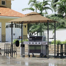 MASTERCANOPY 8 x 5 Grill Gazebo Outdoor BBQ Gazebo Canopy with 2 LED Lights (Khaki) by GreenHaven Gardens
