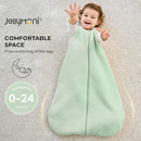 JELLYMONI Baby Sleep Sack TOG 2.5, 0-6 Months Winter Baby Wearable Blanket, 100% Cotton Infant Sleeping Sack 2-Way Zipper Warm Quilted Sleepsack by TinyTreasures Baby Boutique