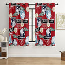 Kids Space Astronaut Blackout Curtains - 100% Blackout, Thermal Insulated, Noise Reducing, Perfect for Kids Room and Nersurys, 2 Panels (Space Badge Crew, W52×L63) by TinyTreasures Baby Boutique