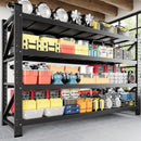5000LBS Storage Shelves, 71" W Heavy Duty Garage Shelving Unit, Adjustable Industrial Shelving, 4 Tier Metal Shelving for Garage, Supermarket, Warehouse, 71" W x 24" D x 70" H by GreenHaven Gardens