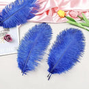 THARAHT Blue Ostrich Feathers 24pcs Natural Bulk 10-12Inch 25cm-30cm for Crafts Wedding Party Centerpieces Easter Gatsbi and Home Decoration Feathers by CozyNest Decor