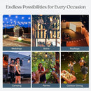 Brightech Ambience Pro Incandescent Outdoor String Lights - Commercial Grade Waterproof Patio Lights with 48 Ft Dimmable Edison Bulbs, Porch String Lights for Patio, Backyard - 15 Bulbs 11W by CozyNest Decor
