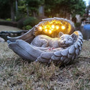 Solar Cat Garden Statues Outdoor Décor-Cat Figurines Solar LED Light Lawn Ornaments - Yard Decorations for Patio, Balcony, Backyard -Unique Birthday House Warming Gifts for Mom by CozyNest Decor