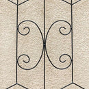 Metal Garden Trellis Rustproof Trellis for Climbing Plants Outdoor Flower Support (Black-4 Pack, 86.7"x19.7") by GreenHaven Gardens