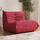 Bean Bag Chair, Fireside Chair Bean Bag Sofa Large Bean Bag Chair for Adults, Bean Bag Chairs for Teens with High Density Comfortable Foam, Memory Foam Bean Bag for Living Room, Bedroom (Red) by CozyNest Decor