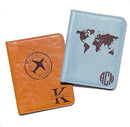 Personalized passport holder for travel- Premium genuine Leather passport Cover with Monogram, Name, Date, and Photo - Made in USA customized gifts for Women, Men, and family by TinyTreasures Baby Boutique