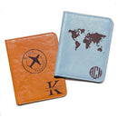 Personalized passport holder for travel- Premium genuine Leather passport Cover with Monogram, Name, Date, and Photo - Made in USA customized gifts for Women, Men, and family by TinyTreasures Baby Boutique