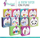 Pinwheel Crafts Magnetic Tile Art Kit Ages 6-12+ Years - Paint Your Own Magnetic Mini Tiles Includes 12 Tiles, Magnets, 8 Paints, Brush, Googly Eyes - DIY Magnet Making Kit for Kids by TinyTreasures Baby Boutique