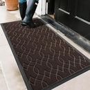 Yimobra Front Door Mat Outdoor Indoor 47x24, All-Season, All-Weather, Heavy Duty Welcome Door Mats Outside Entrance, Non Slip Porch Patio Entrance Mat, Coffee by CozyNest Decor