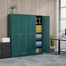 71" Metal Pantry Cabinet, Tall Kitchen Pantry Storage Cabinet with 4 Adjustable Shelves and Gold Handles, Green Cupboard for Kitchen, Dining Room, Living Room by CozyNest Decor