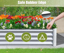 Domi Galvanized Raised Garden Bed, Outdoor Planter Garden Boxes Large Metal Planter Box for Gardening Vegetables Fruits Flowers, Silvery (8x4x1ft) by GreenHaven Gardens