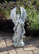 Joseph's Studio by Roman - Collection, 21" H Praying Angel W/Wings, Made from Resin, High Level of Craftsmanship and Attention to Detail, Durable and Long Lasting by GreenHaven Gardens