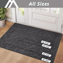 COSY HOMEER-Door-Mat-Non-Slip-Entryway-Rug 32”x48” Absorbent Welcome Mats Washable Dirt Trapper Door Mat Entrance Floor Mats for Front Back Doormats and Wet Shoes,Dark Grey by CozyNest Decor