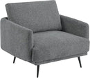 Oversized Accent Chair Set of 2 for Living Room Chairs Reading Arm Chair Comfy Modern Single Sofa Side Chairs with Metal Legs & Soft Cushion for Bedroom, Balcony,Waiting Room (Chenille, Dark Grey) by CozyNest Decor