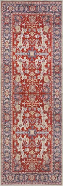 Keen Home Design 2x12 Rug - Machine Washable Runner Rug with Non-Slip Backing, Ideal for Hallway, Entryway, Kitchen, Laundry Room - Vintage, Easy Clean, Durable, Low Pile - (2'6" x 12') by CozyNest Decor