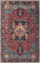 Keen Home Design 2x3 Rug - Machine Washable Entry Rug with Non-Slip Backing, Ideal for Enteryway, Kitchen, Bathroom, Laundry Room - Vintage, Easy Clean, Durable, Low Pile Rug - (2' x 3') by CozyNest Decor