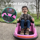12V Kids Bumper Car, Electric Baby Bumper Car for Toddlers with Remote Control, 3 Speeds - Light Pink by TinyTreasures Baby Boutique