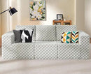Modular Sectional Sofa 3-Seater Modular Couch with Deep Seat Memory Foam Cloud Chair with Pillows Oversized Sectional Sofa for Living Room Bedroom (Plush GREYOLIVE, 3-Seater) by CozyNest Decor