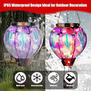 Solar Lantern Outdoor Waterproof, Hanging for Backyard Porch Patio Lawn Pathway Decor, Yard Decorations, Hot Air Balloon Garden Gifts, Cardinal-2, Sol-Purpl-Us2 by GreenHaven Gardens