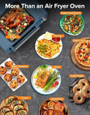 Nuwave Bravo Pro Smart Air Fryer Toaster Oven Combo, Airfryer Convection Oven Countertop, 10-in-1 Functions with Quicker & Even Crisp Technology, 1800W, 50-450°F, PFAS-Free, 21QT, Cozy Blue by CozyNest Decor
