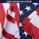 American Flag 8x12 Outside, US Flags for Outdoor Indoor, Heavy Duty Durable, Deluxe Embroidered Stars, Brass Grommets, Sewn Stripes, Vivid Color, Fade Resistant and waterproof by GreenHaven Gardens