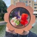 Natural DIY Kaleidoscope Kit, New Wooden Magic Rotating Kaleidoscope Making Set for Nature Lovers, Best Gift, Outdoor Classic Handmade Education Toys(1 Pcs Flower) by TinyTreasures Baby Boutique