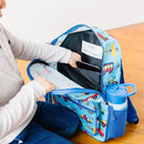 Wildkin ECO rPET Kids Backpack – Recycled, Padded, Adjustable for School & Travel – Trains, Planes & Trucks by TinyTreasures Baby Boutique