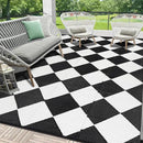 HEBE Outdoor Rug Waterproof 8x10, Reversible Plastic Straw Rug RV Camping Rug, Indoor Outdoor Patio Mat Clearance, Outside Carpet for Porch,Deck,Camper,Balcony,Backyard,Picnic by GreenHaven Gardens