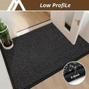 COSY HOMEER-Door-Mat 24"x36" Non Slip Absorbent Entryway Rugs Dirt Trapper Doormats Washable Entrance Mats Low Pile Welcome Floor Mat for Front Back Door and Entry Mats,Black by CozyNest Decor