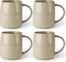 GBHOME Large Coffee Mugs Set of 4, 18oz Handmade Ceramic Coffee Mugs Set with Gradient color for Latte/Tea/Beer/Hot Cocoa, Dishwasher & Microwave Safe, Cappuccino by CozyNest Decor