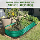 Land Guard 8×4×1 ft Green Raised Garden Bed, Vego Garden Raised Bed, Above Ground Flower Bed for Vegetables, Flowers, Herbs（Green）… by GreenHaven Gardens