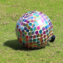 VCUTEKA Gazing Ball, Glass Mosaic Gazing Balls Sphere for Garden Lawn Outdoor Ornament Yard Decorative, 10-Inch by CozyNest Decor