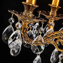 French K9 Crystal Maria Theresa Chandeliers, Luxury Vintage Pendant Light Fixture for Dining Room, Living Room, D18.3*H21~68 inch (Adjustable), Clear Crystal & Antique Bronze Finish Frame by CozyNest Decor