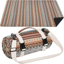 Extra Large Waterproof Picnic Blanket | Portable Camping & Beach Mat | Sand Free with Carry Strap | Park Blanket for Grass, Hiking, Travel, Concerts, Indoor (Orange) by TinyTreasures Baby Boutique