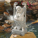 Design Toscano Jolly Hotei Laughing Man Asian Decor Indoor/Outdoor Garden Statue, 26 inches tall, Cast Stone Resin, Two Tone Stone Finish by GreenHaven Gardens