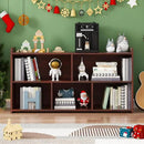 Book Shelf, 5 Cubes Storage Organizer, Open Shelf Wooden Bookcase, Freestanding Cherry Bookshelf Cube Shelf for Bedroom, Living Room, Home Office by CozyNest Decor