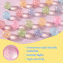 JOYIN 24 PCS Glitter Bouncy Balls, 6 Styles 32mm Assorted Bouncy Balls Bulk with Storage Bag, Bounce Toys for Kids Party Favors Birthdays Gifts Goodie Bags Stuffers Carnival Prizes by TinyTreasures Baby Boutique